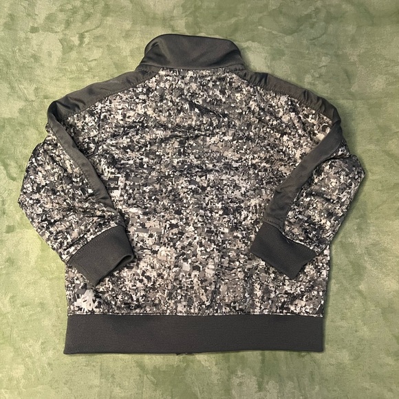 Grey Nike Kid's Speckled Full Zip Dri Fit Jacket - Picture 3 of 4